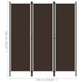 thumbnail image 4 of vidaXL 3-Panel Room Divider Brown 150x180 cm, 4 of 4
