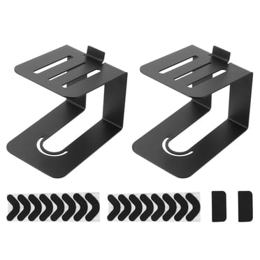 Unique Bargains Supports de Haut-Parleurs de Bureau Support de Moniteur de Studio Étagère Support de Haut-Parleur pour Haut-Parleurs d'Ordinateur 1 Paire