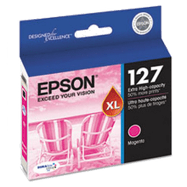 -Tout Neuf Original EPSON T127320 Rendement Très Élevé Cartouche d'Encre / Jet d'Encre Magenta