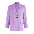 thumbnail image 4 of CEHVOM Mode Femmes Col Rabattu Manches Longues Manteau Cardigan Blouse Décontractée Liquidation, 4 of 5
