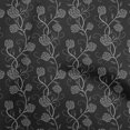 thumbnail image 1 of oneOone Velvet Gray Fabric Floral Craft Projects Decor Fabric Printed By The Yard 58 Inch Wide, 1 of 5