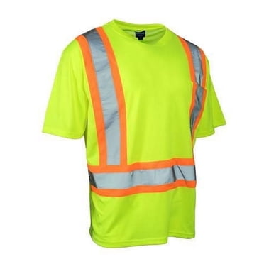 Forcefield Ultrasoft Hi Vis Crew Neck Short Sleeve Safety Tee Shirt