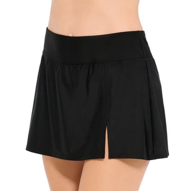 Bas de maillot de bain jupe pour femme avec culotte intégrée – Mélange de polyester recyclé