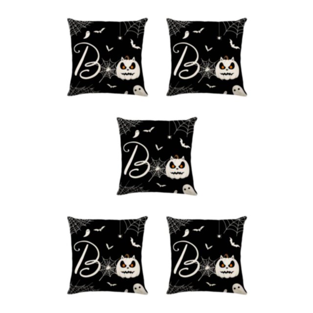 QualitChoice Soft And Easy-care Halloween Throw Pillow Covers For Creepier Look JYM328-3 5Set