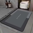 thumbnail image 2 of GROWTH TANK Super Absorbent Bathroom Rug Quick Dry Washable Diatomite Easy to Clean Bath Mat Rectangle Black L, 2 of 7