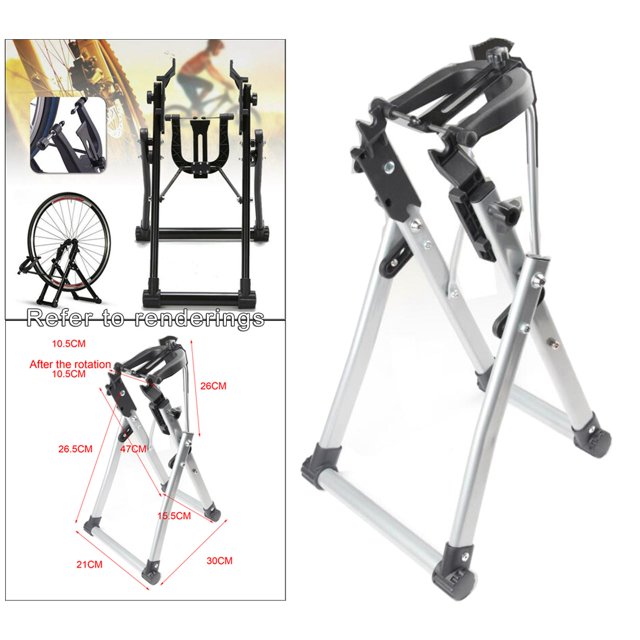 Support de Dévoilage de Roue de Vélo, Entretien des Roues, Support de Dévoilage pour la Maison, Convient aux Roues de 16 Pouces - 29 Pouces - Gris
