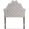 thumbnail image 3 of Baxton Studio Hilda Tufted Twin Panel Headboard in Grayish Beige, 3 of 6