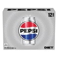 thumbnail image 1 of Pepsi Cola Diète 355ml Canettes, Lot de 12, 1 of 10