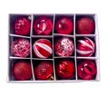 thumbnail image 3 of AMERTEER Rouge PVC Mini Boules Suspendues Petites Boules de Noël Ornements 12 Comte, 3 of 9