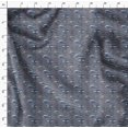 thumbnail image 4 of Soimoi Satin Silk Fabric Stripes & Whale Fish Ocean Print Sewing Fabric Yard 42 Inch Wide, 4 of 5