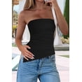 thumbnail image 4 of Womens Tube Top Summer Strapless Tops Black S, 4 of 7