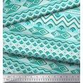 thumbnail image 2 of Soimoi Georgette Viscose Fabric Aztec Geometric Print Sewing Fabric Yard 42 Inch Wide, 2 of 3