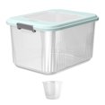thumbnail image 1 of Lipstore Grain Rice Storage Container Airtight Rice Storage Bin for Cereal Flour Nuts 7.5KG Blue, 1 of 8