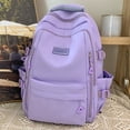 thumbnail image 3 of Large Capacity Backpack for Women, Lightweight School Bookbag for Teens, Simple Versatile Campus Backpack for Daily Use, Commuting and Travel, 3 of 6