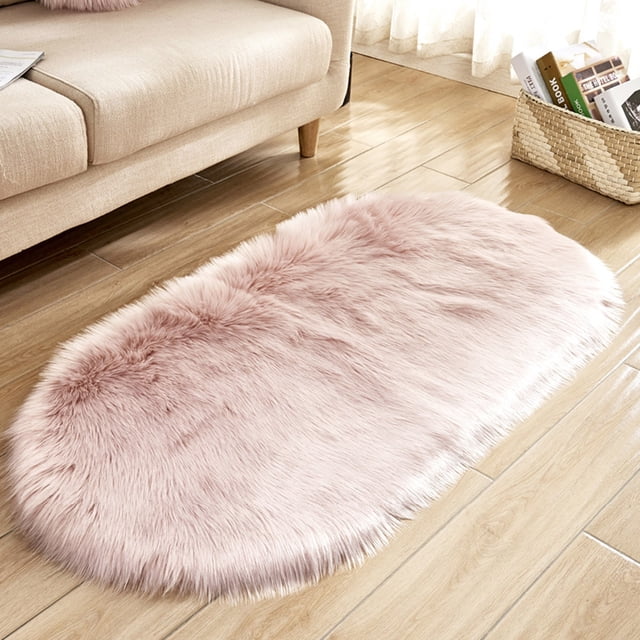 LSLJS Rug Super Soft Faux Sheepskin Area Rugs For Bedroom Floor Shaggy Plush Carpet Faux Rug Bedside Rugs!