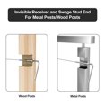 thumbnail image 3 of 10 Pairs 4x4In Invisible Cable Railing Kit, 1/8In Invisible Receiver and Swage Stud End for 2x2In,4x4In Wood/Metal Posts, 3 of 10