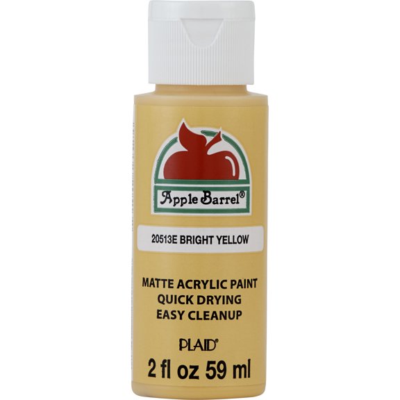 Peinture acrylique mate Apple Barrel Colors, 2 fl oz (59 mL), Jaune vif