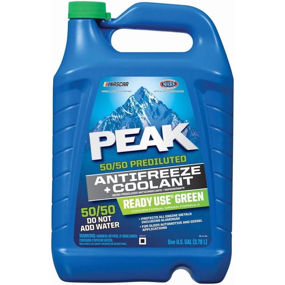 PEAK Green Antifreeze 50/50 Mix, 3.78 Liters