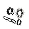 thumbnail image 1 of Single 1 Speed Cassette Cog Fixed Single Speed Gear Freehub Conversion Fixed Gear Conversion Set for 7-10s Hubs Black, 1 of 9