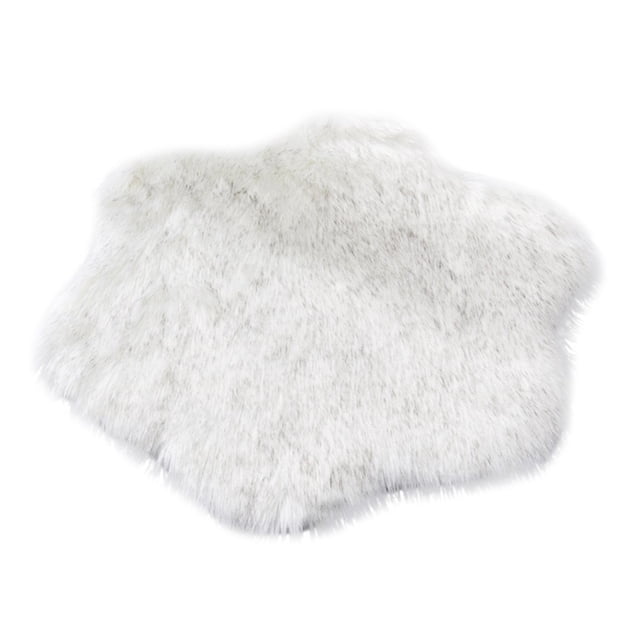 Faux Wool Sheepskin Rug 2x3 Feet Non-Slip Backing Area Carpet Mat for Bedroom Living Room Nursery - Soft Plush Home Decor Floor Mats