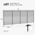 thumbnail image 3 of Domi 5FT x 12FT DIY Pool Safety Fence – Removable Black Mesh Fence for Inground Pools, Outdoor Backyard Swimming Pool, Garden Pool Protection, 3 of 6