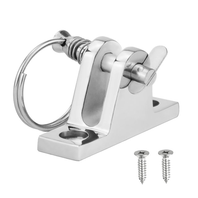 Stainless Steel Deck Hinge for Boat Use Durable and Practical with High Polish Silver 1 Pc
