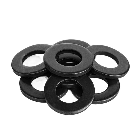 1/100pcs Black Flat Washer M2 M2.5 M3 M4 M5 M6 M8 M10 M12 M14 M16 M18 M20 M22 M27 M30 M33 M36 Carbon Steel Plain Washers Gaskets(M2x4x0.5 100pcs)