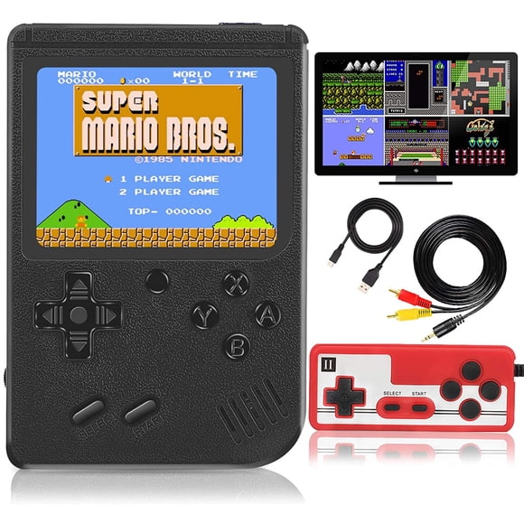 Handheld Game Console, 400 Classic Fc Games, Mini Handheld Game Console With 3.0-Inches Color Screen , 1020Mah Rechargeable Battery That Can Connect To Tv And Two Players