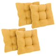 thumbnail image 1 of 19-inch Squared Microsuede Tufted Dining Chair Cushion (Set of Four), 1 of 2