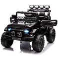 thumbnail image 4 of BeesClover 12V Ride On Truck Car, Battery Powered Car w/Remote Control, Spring Suspension, LED Lights, Bluetooth, 3 Speeds, Electric Car for Kids, 4 of 8