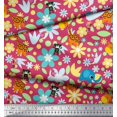 thumbnail image 3 of Soimoi Poly Georgette Fabric Floral,Bird & Animal Cartoon Print Sewing Fabric Yard 52 Inch Wide, 3 of 3