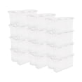 thumbnail image 1 of Sterilite 48 Qt Hinged Lid Storage Box Plastic Stackable Bin with Lid, 12 Pack, 1 of 8
