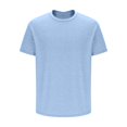 thumbnail image 4 of Besolor T-Shirt d'Été pour Homme à Manches Courtes, Col Rond Classique, T-Shirts Décontractés, Couleur Unie, Hauts Basiques, 4 of 5