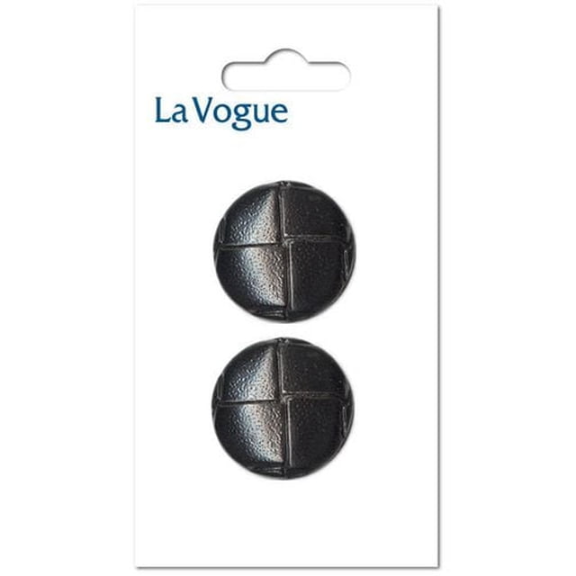 LA VOGUE 25 mm (0.98 in) Shank bouton - noir