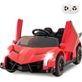 thumbnail image 1 of OLAKIDS 2 Seater Kids Ride on Car, 12V 4WD Licensed Lamborghini Veneno Powered Electric Vehicle with Hydraulic Doors, Rocking Mode, Adjustable Speeds, Remote Control, MP3, Headlight, 1 of 9