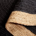 thumbnail image 4 of Indian Handmade Braided Inner Black Natural Jute Area Rug, Home Décor Rug, Jute Rug for Bedroom, Dining Room, living room, Doormat Rug Size - 4' x 6' Oval (120 cm x 180 cm), 4 of 5