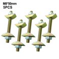 thumbnail image 1 of 5pcs Screw Nut Bolt Kit Toggle Bolt Bed Connecting Bolts Heavy-duty Fasteners Furniture Accessories Chair Fixing Connector, 1 of 10