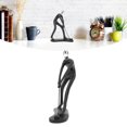 thumbnail image 4 of Resin Figure Statue, Decorative Abstract Musician Sports Men Figurines For  Decor Black, 4 of 8