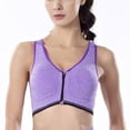 thumbnail image 1 of MesaSe Women‘s Front Zipper Closure Sports Bra High Impact Support Racerback Zip Front Close Workout Bras with Removable Pads, 1 of 9