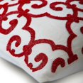 thumbnail image 2 of Housses de Coussin pour Chaises, Housses de Coussin à Fermeture Éclair, Housses de Coussin 22x22 Pouces (55x55 cm) Rouge, Housses de Coussin en Coton, Housses de Coussin Faites à la Main, Contemporain, Abstrait - Rouge Incrusté, 2 of 3