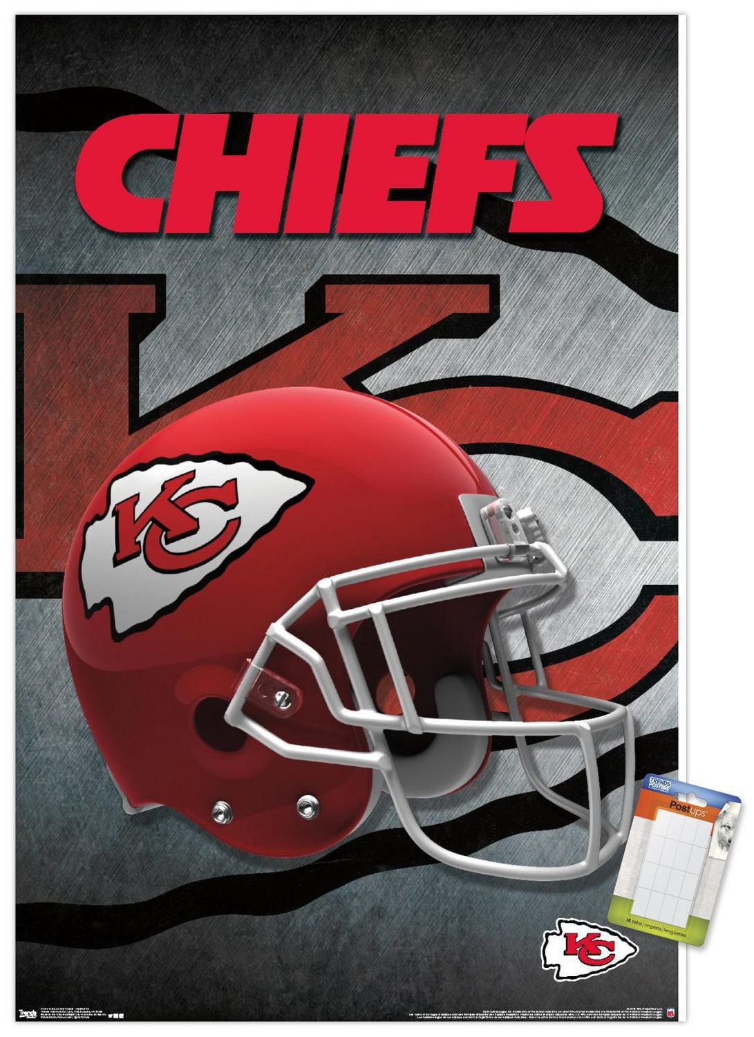 NFL Kansas City Chiefs - Helmet 16 Wall Poster, 22.375" x 34"
