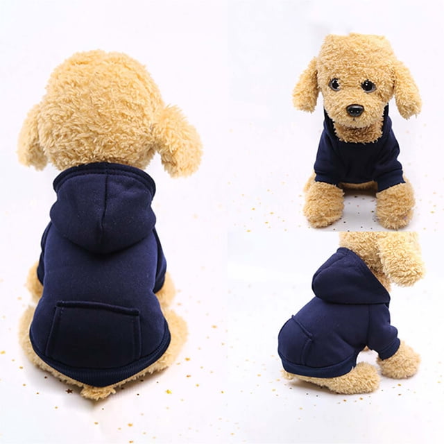 TIMIFIS Vêtements pour Chien Chandails à Capuchon en Polyester avec Poche Vêtements pour Chien Vêtements pour Animaux Vêtements et Accessoires pour Chien - Automne