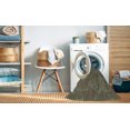 thumbnail image 2 of Ahgly Company Tapis Rond Lavable en Machine Intérieur Transitionnel Rouge Brun, 6 Pieds Rond, 2 of 7