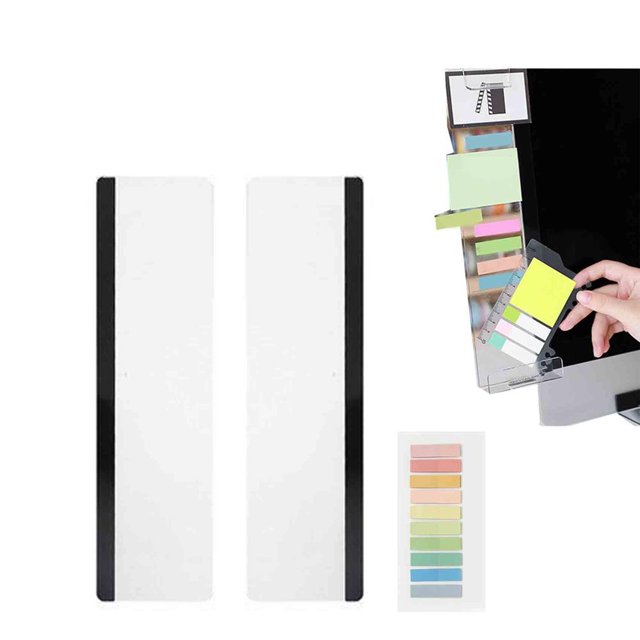 SUTENGDA Computer Sticky Note Holder Office Desk Accessories 1pcs Computer Monitor Memo Board Message Board Supplies for Women Men Sticky Note Holder Home Desktop Decor