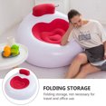 thumbnail image 4 of Pvc Inflatable Sofa Red Heart Shaped for Beach and Park 1Pack 43.3X43.3X27.6In, 4 of 9