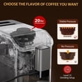 thumbnail image 4 of 20 Bar Espresso Machine With Built-In Grinder, Double Boiler System & LCD Touch Panel, Auto-Cleaning Quiet Coffee Maker for Office/Home Use, Beginner-Friendly Design, 4 of 7