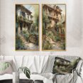 thumbnail image 1 of Designart "Country Cottage Entry Rustic Charm IV" Farm Framed Wall Art Set Of 2 - Country White Framed Canvas Set For Living Room Decor, 1 of 6