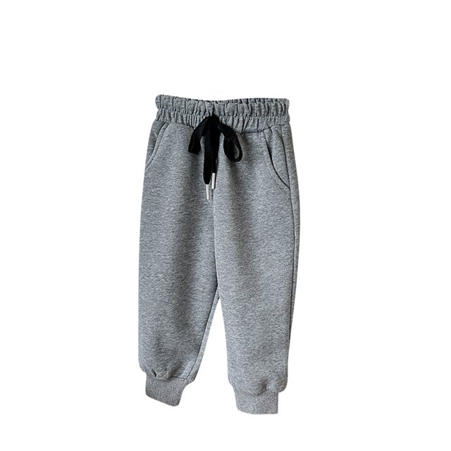 Yuyuzo Pantalon Bébé Élastique à Cordon Taille Haute Unisexe Enfants Bas Resserré avec Poches