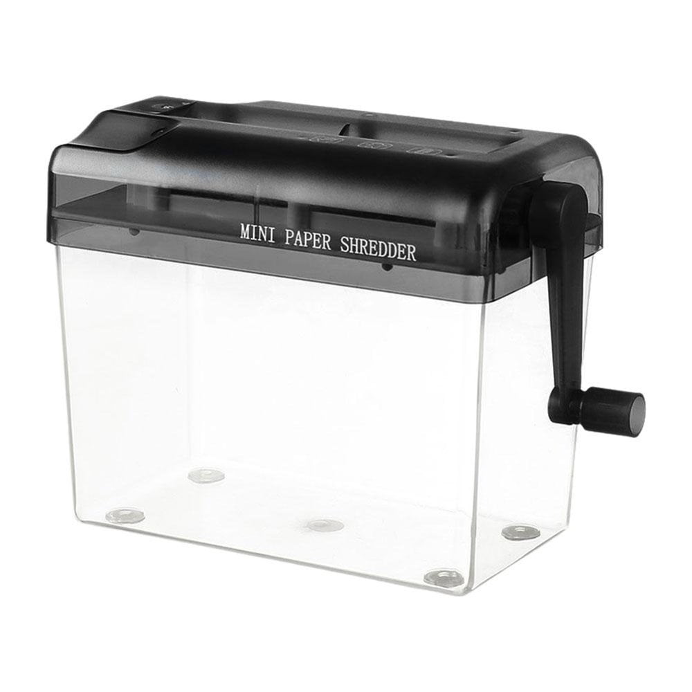 LEEYNEER Paper Shredder Mini Portable Home Paper Cutting Machine Manual Shredder Lot O3