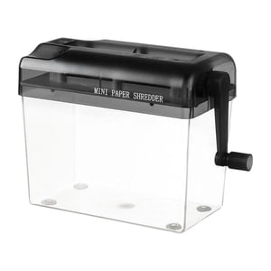 JUNWELL Déchiqueteuse de papier Mini Portable maison machine de découpe de papier manuel Shredder Lot O3